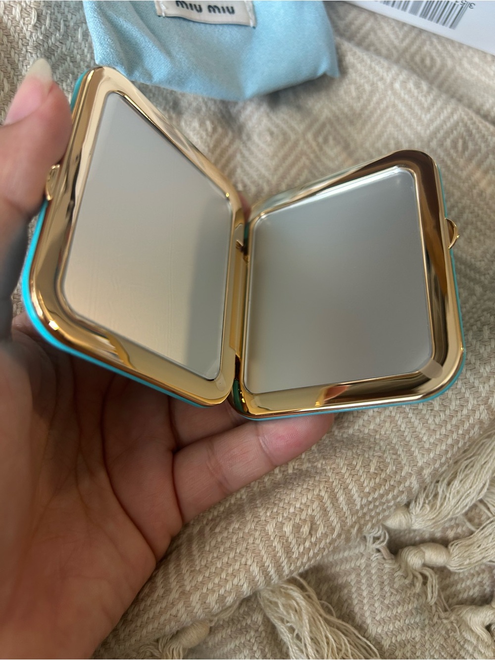 Miu Miu mirror compact NIB - Picture 2 of 5